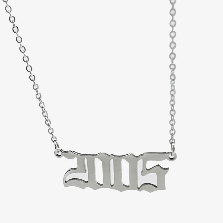 گردنبند مدل استیل سال میلادی 2005