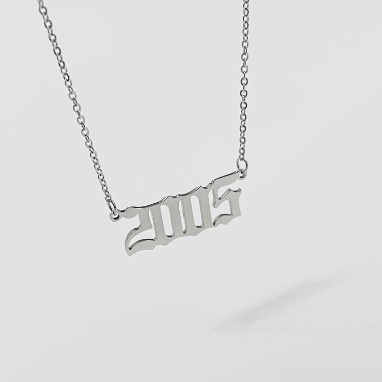 گردنبند مدل استیل سال میلادی 2005