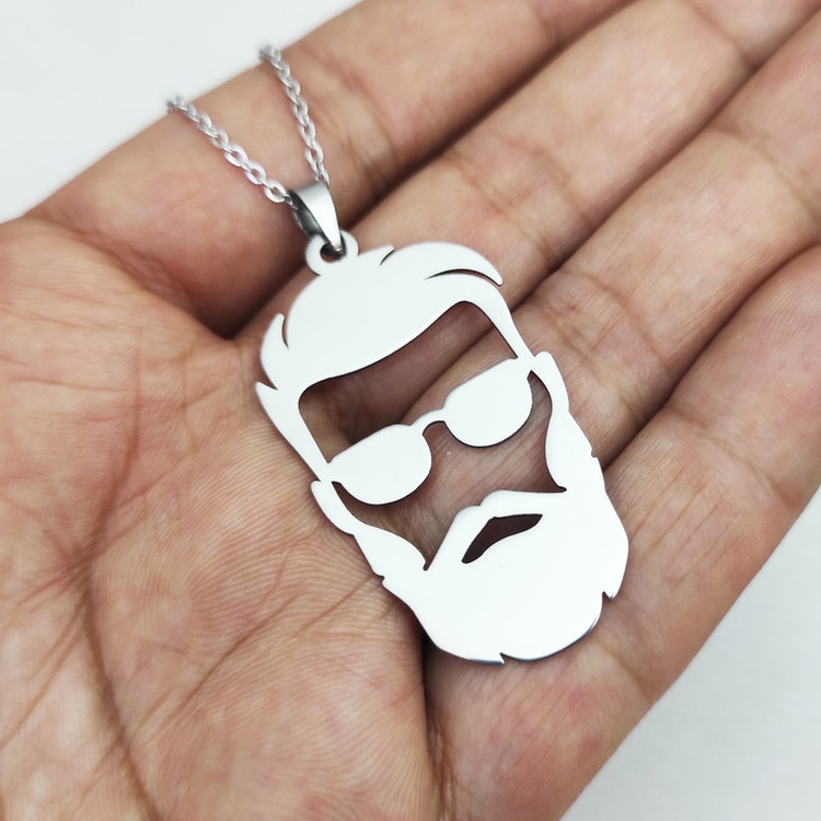گردنبند مدل چهره مرد
