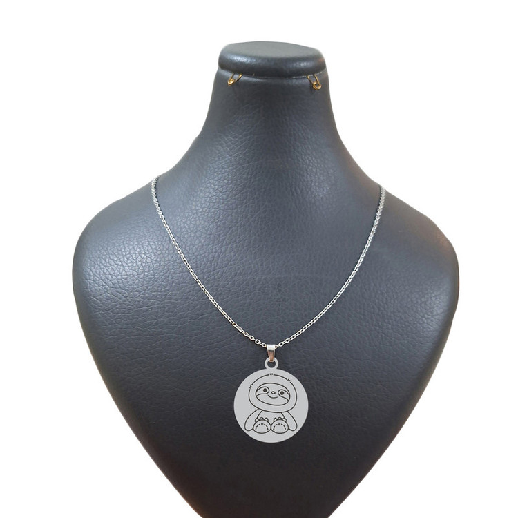 گردنبند طرح فانتزی کوالا نقره ایی رنگ ثابت