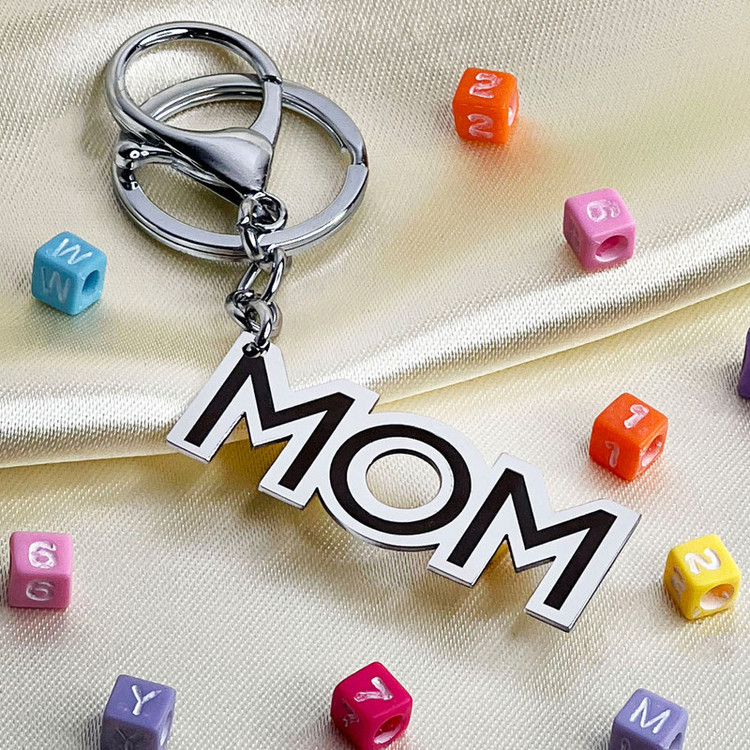 جاکلیدی مدل MOM نقره ای رنگ ثابت کد 1 نقره ای رنگ ثابت