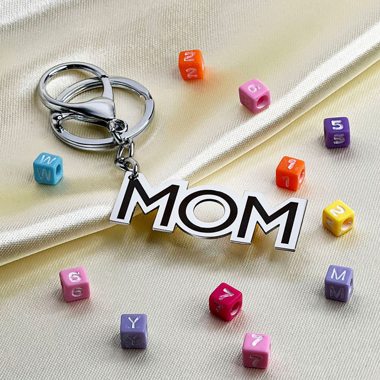 جاکلیدی مدل MOM نقره ای رنگ ثابت کد 1 نقره ای رنگ ثابت