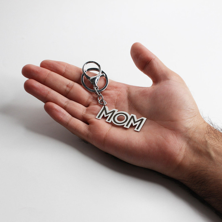 جاکلیدی مدل MOM نقره ای رنگ ثابت کد 1 نقره ای رنگ ثابت
