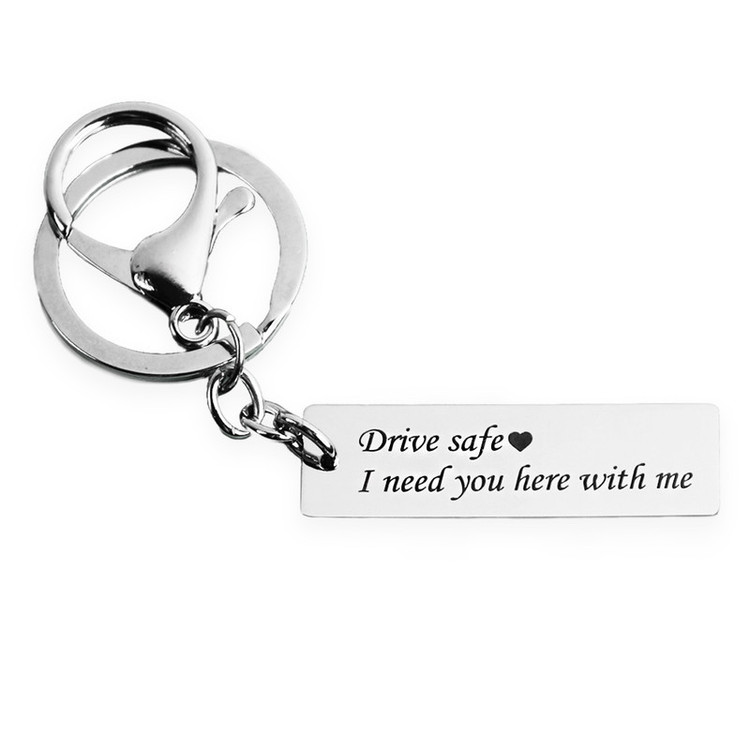 جاکلیدی مدل Drive Safe کد 1 نقره ای رنگ ثابت