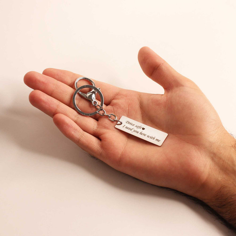 جاکلیدی مدل Drive Safe کد 1 نقره ای رنگ ثابت