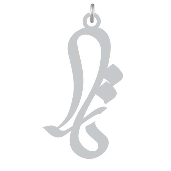 آویز گردنبند  طرح تارا رنگ نقره ایی (استیل رنگ ثابت) Kn2-1054
