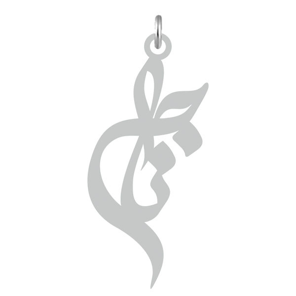 آویز گردنبند  طرح ناجی رنگ نقره ایی (استیل رنگ ثابت) Kn2-527