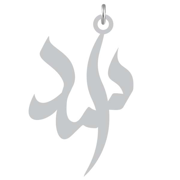 آویز گردنبند  طرح اسد رنگ نقره ایی (استیل رنگ ثابت) Kn2-1142