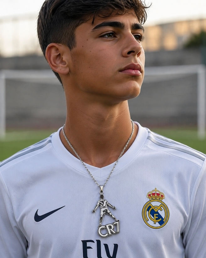 گردنبند مدل کریستیانو رونالدو و نماد CR7